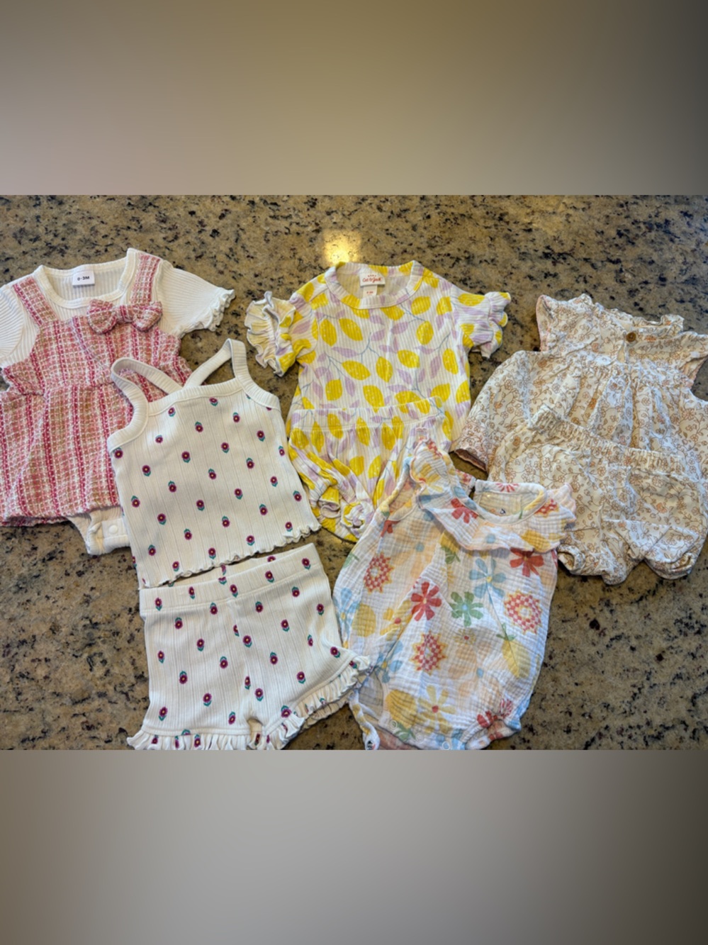 Cat & Jack Mixed Girls summer clothes size 0-3 months lot
